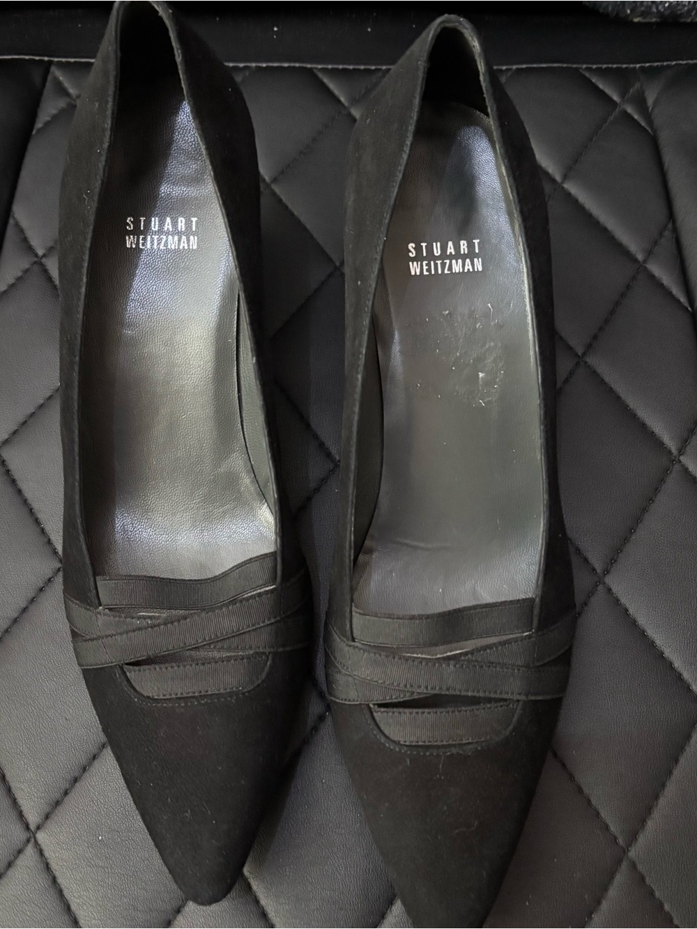 Stuart Wiseman, size 10 kitten heels black